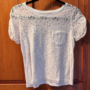 Abercrombie & Fitch off white girl top
